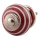 Cherry Striped Small Ceramic Wardrobe Knobs Online